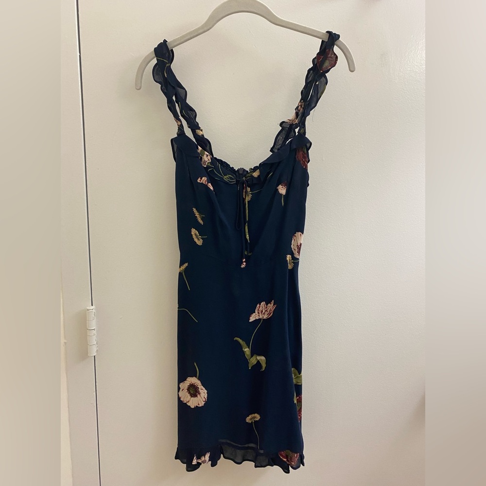Reformation floral mini dress